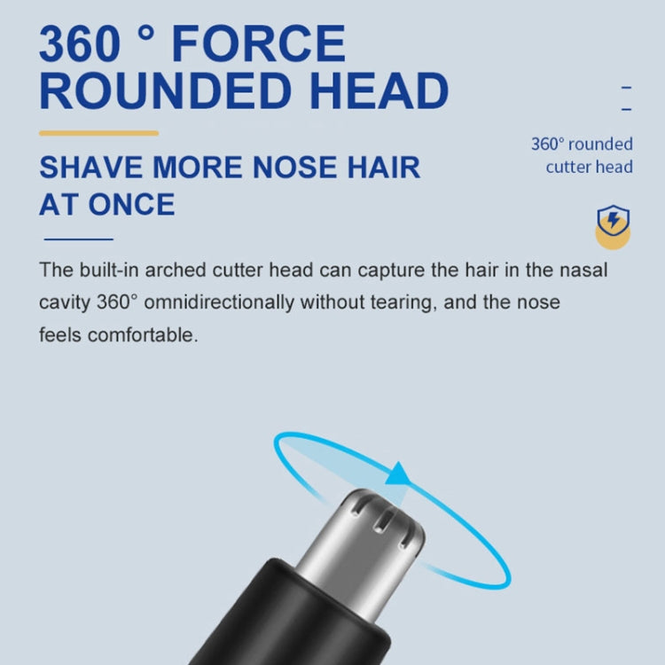 SPORTSMAN Metal Aluminum Tube Body Rechargeable Nose Hair Device, Style: Sideburns 2 In 1(Sea Blue) - free shipping - PMC TechLife - Order now!