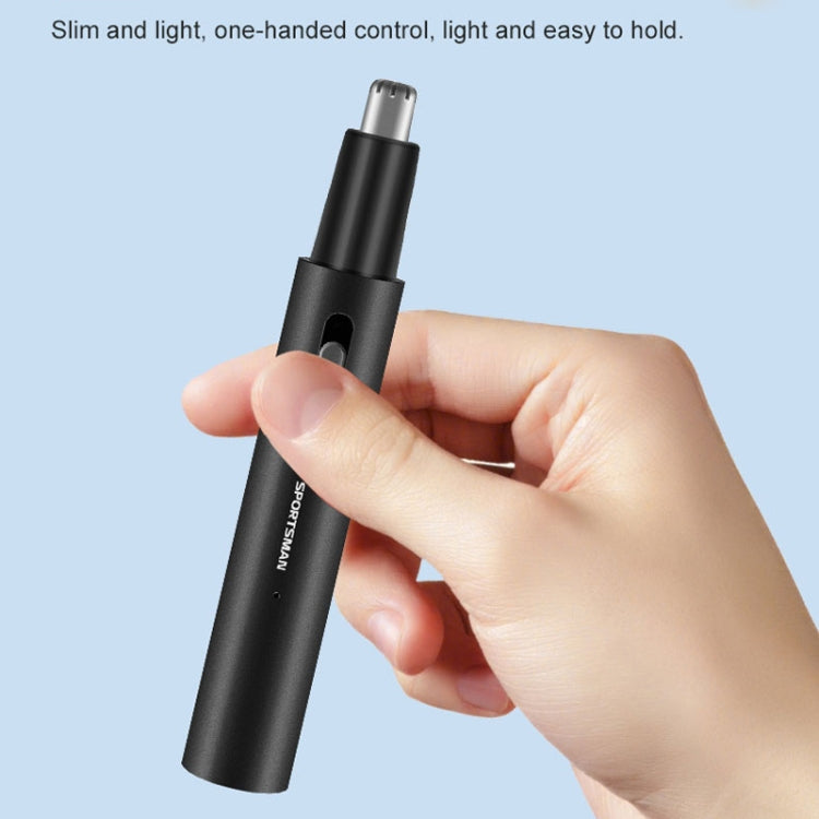 SPORTSMAN Metal Aluminum Tube Body Rechargeable Nose Hair Device, Style: Sideburns 2 In 1(Sea Blue) - free shipping - PMC TechLife - Order now!