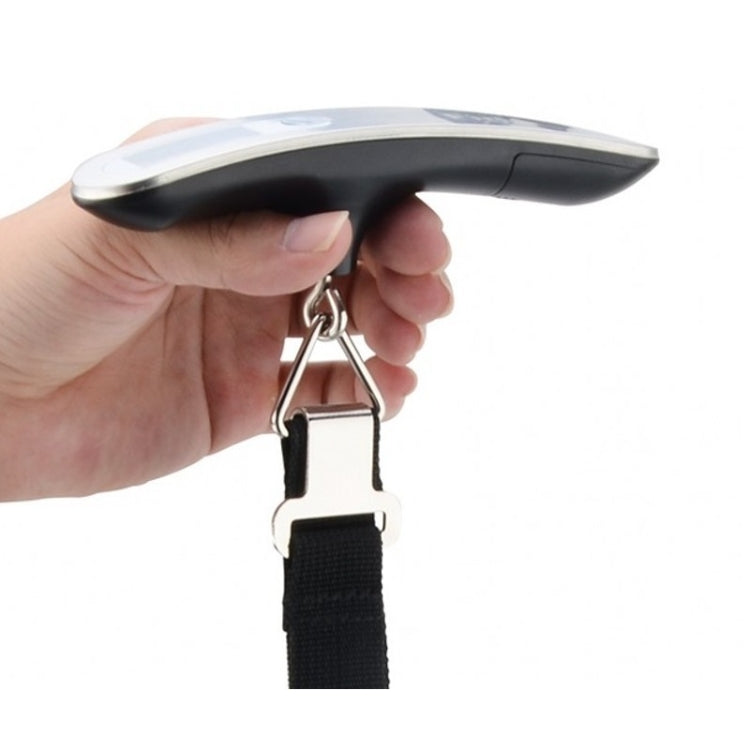 Stainless Steel Handheld Electronic Luggage Scale Portable Express Scale(White) - Hanging Scales by PMC TechLife | Online Shopping South Africa | PMC TechLife