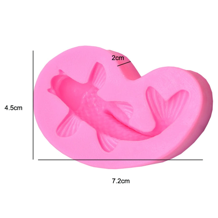 2 PCS Goldfish Baking Fondant Silicone Mold Cake Decorating(Pink) - Food Molds by PMC TechLife | Online Shopping South Africa | PMC TechLife | Buy Now Pay Later Mobicred