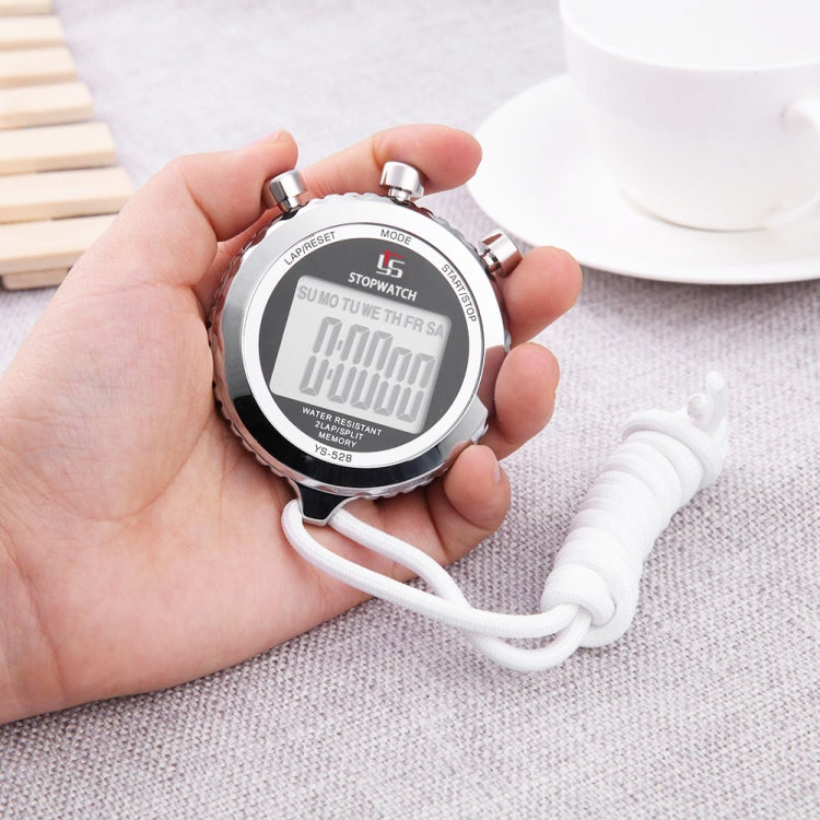 YS Metal Large Screen Display Stopwatch Fitness Sports Competition Electronic Stopwatch(YS-528) - Pedometer by PMC TechLife | Online Shopping South Africa | PMC TechLife