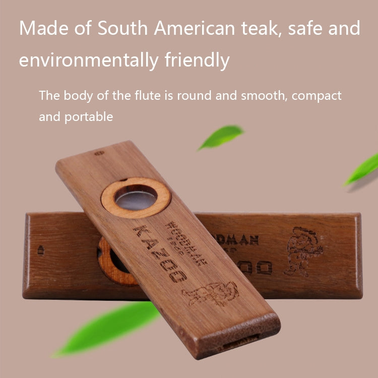 ADL07 Wooden Environmental Protection Portable Kazoo(ADL07) - Wind Instruments by PMC TechLife | Online Shopping South Africa | PMC TechLife