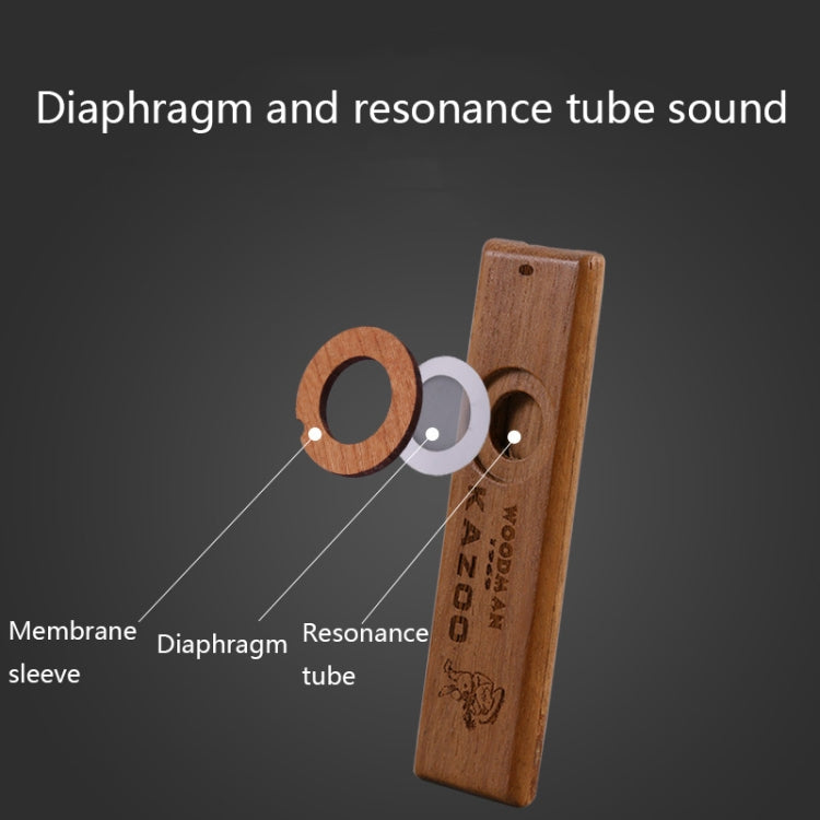 ADL07 Wooden Environmental Protection Portable Kazoo(ADL07) - Wind Instruments by PMC TechLife | Online Shopping South Africa | PMC TechLife