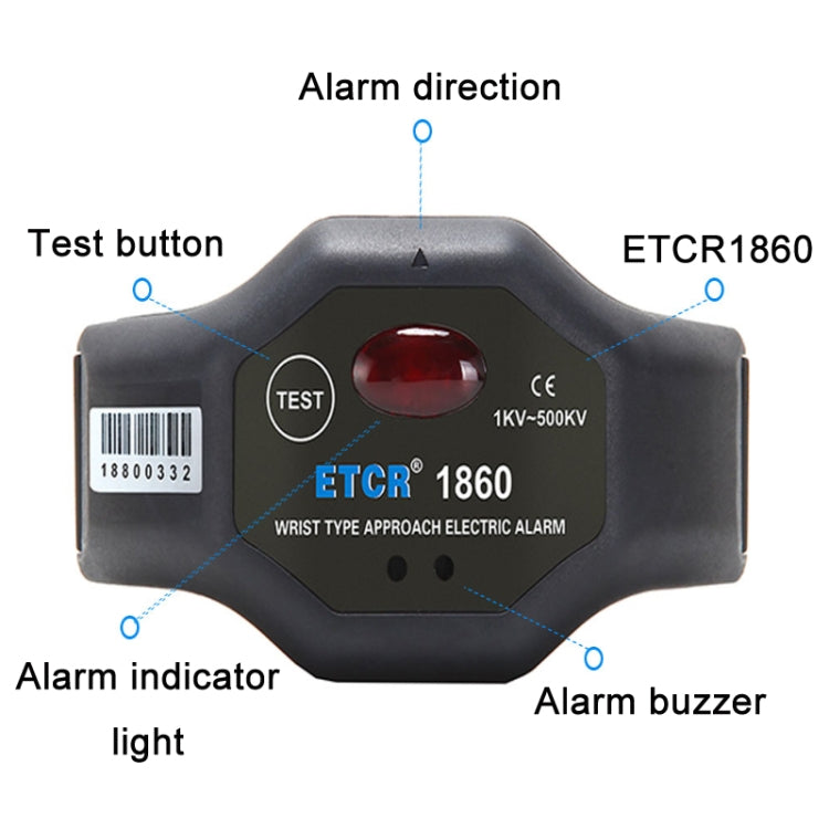 ETCR Non-contact High Voltage Alarm Ellectrician Test Pen, Model: ETCR1860 For Wrist - free shipping - PMC TechLife - Order now!