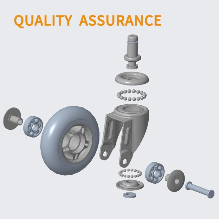 Furniture PU Universal Plug Caster Office Chair Mute Wheel, Size: 3 Inch - Furniture Accessories by PMC TechLife | Online Shopping South Africa | PMC TechLife