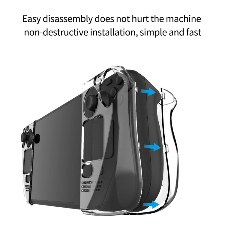 PGTECH Split Crystal Hard Shell Case for Steam Deck Game Console - Cover Case by PMC TechLife | Online Shopping South Africa | PMC TechLife | Buy Now Pay Later Mobicred