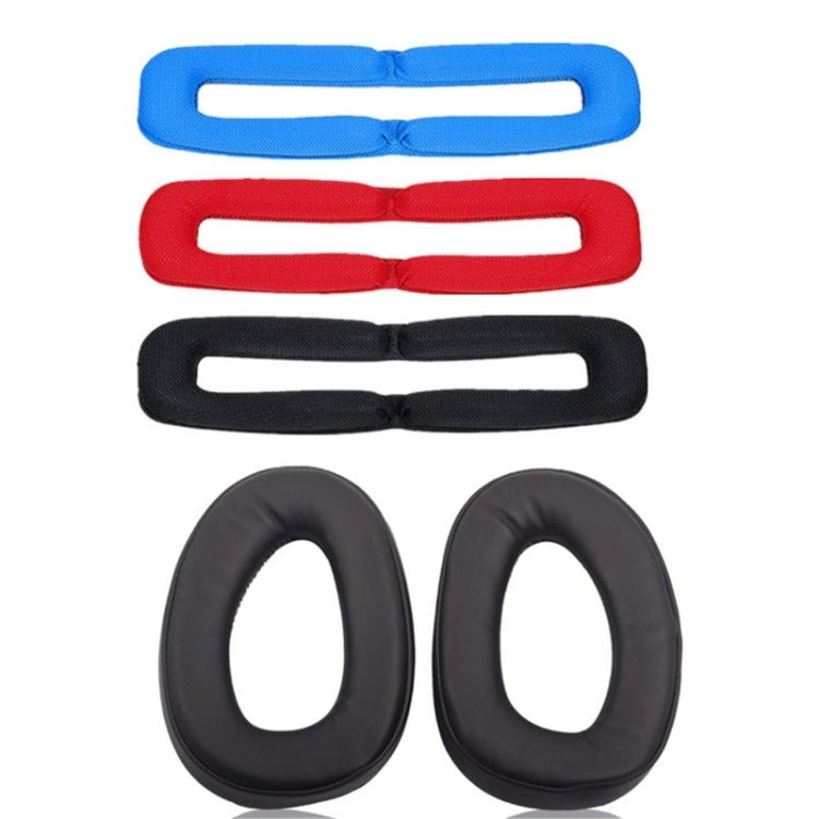 2 PCS Headphone Sleeve Cover for Sennheiser GSP300 GSP370 GSP350,Style: Black Head Beam - Earmuff & Pad by PMC TechLife | Online Shopping South Africa | PMC TechLife