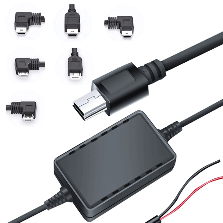 2 PCS USB Car Charge 12V To 5V Navigation Instrument Reduction Line(Mini Straight Head) - DIY Modified Charger by PMC TechLife | Online Shopping South Africa | PMC TechLife
