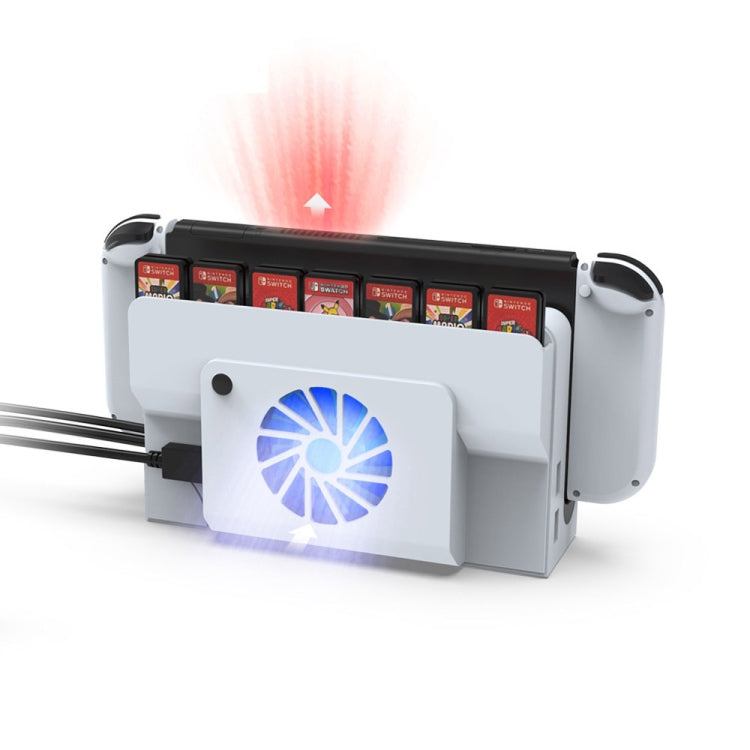 DOBE Console Base Cooling Fan With Storage Card Slot for Switch OLED - free shipping - PMC TechLife - Order now!