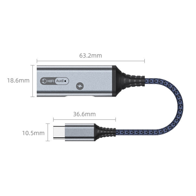 MH338A Dual Type-c / USB-c Adapter Cable Mobile Phone Live Audio Charging Cable(Gray) - free shipping - PMC TechLife - Order now!