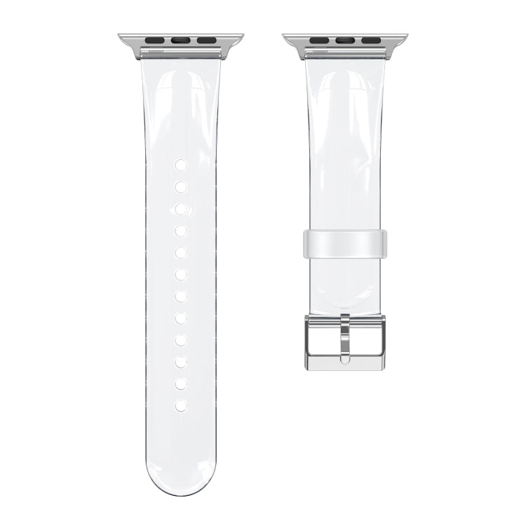 TPU Fuel Injection Watch Band For Apple Watch Series 7 45mm /6&SE&5&4 44mm /3&2&1 42mm(Transparent) - Watch Bands by null | Online Shopping South Africa | PMC TechLife | Buy Now Pay Later Mobicred