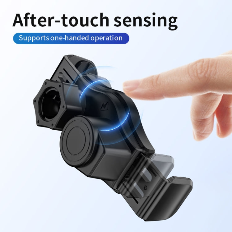 15W Mini Car Wireless Charger Phone Smart Sensing Holder(Gold) - Wireless Charger Holders by PMC TechLife | Online Shopping South Africa | PMC TechLife