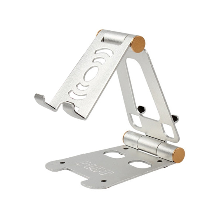 XY-02 Folding Live Aluminum Alloy Desktop Tablet Computer Mobile Phone Bracket(Silver) - Desktop Holder by PMC TechLife | Online Shopping South Africa | PMC TechLife