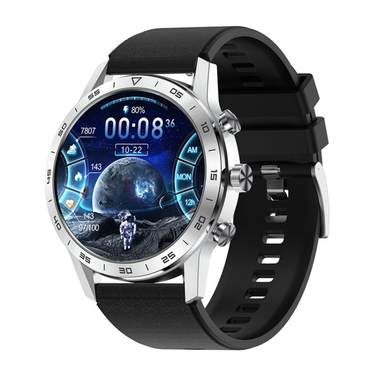 LOANIY DT70 Analog Digital Dual Display Smart Call Watch(Silver Silicone) - free shipping - PMC TechLife - Order now!