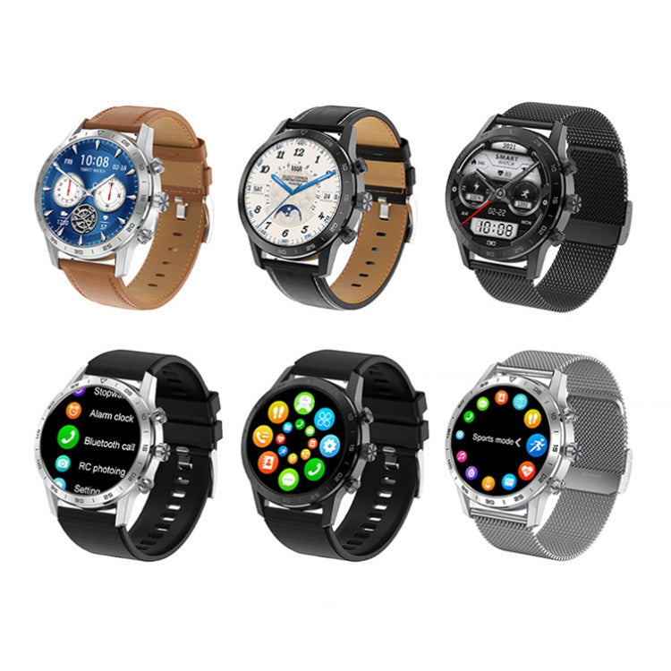LOANIY DT70 Analog Digital Dual Display Smart Call Watch(Black Leather) - free shipping - PMC TechLife - Order now!