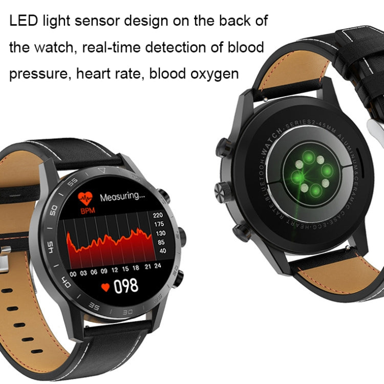 LOANIY DT70 Analog Digital Dual Display Smart Call Watch(Black Leather) - free shipping - PMC TechLife - Order now!