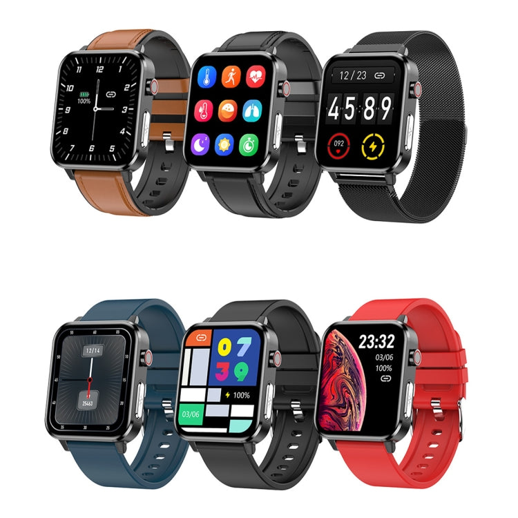 LOANIY E86 1.7 Inch Heart Rate Monitoring Smart Bluetooth Watch, Color: Black Steel - free shipping - PMC TechLife - Order now!