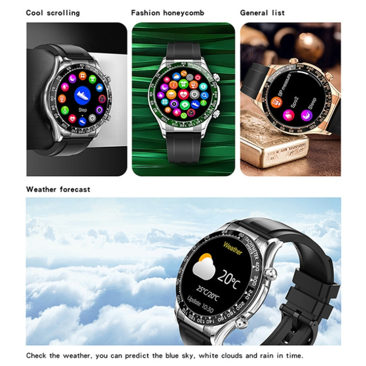 LOANIY E18 Pro Smart Bluetooth Calling Watch with NFC Function, Color: Green Silver Steel - Smart Watches by LOANIY | Online Shopping South Africa | PMC TechLife | Buy Now Pay Later Mobicred