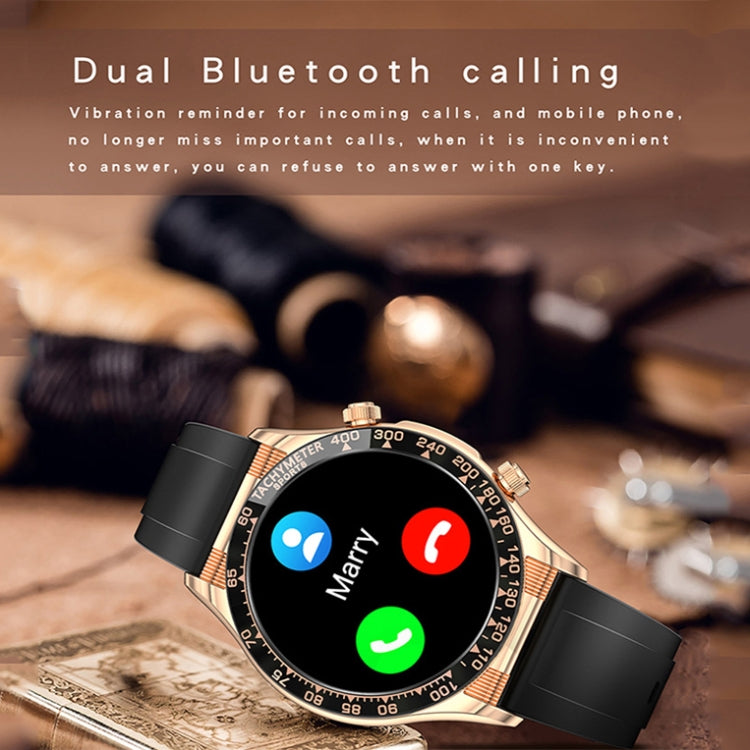 LOANIY E18 Pro Smart Bluetooth Calling Watch with NFC Function, Color: Gold Steel - free shipping - PMC TechLife - Order now!