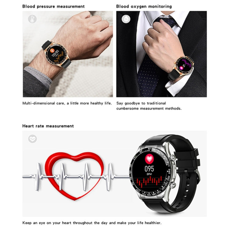 LOANIY E18 Pro Smart Bluetooth Calling Watch with NFC Function, Color: Gold Steel - free shipping - PMC TechLife - Order now!