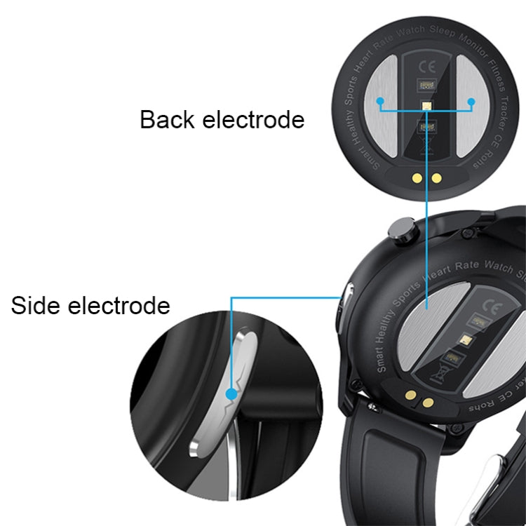 LOANIY E80 1.3 Inch Heart Rate Detection Smart Watch, Color: Black Silicone - free shipping - PMC TechLife - Order now!