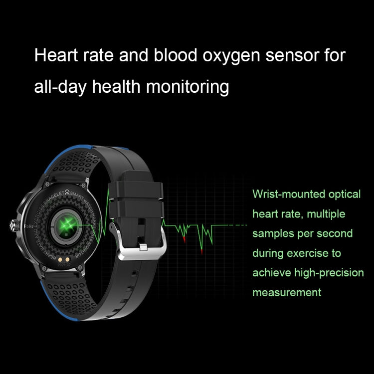 Wearkey E15 1.28 Inch Smart Heart Rate Monitoring Touch Screen Watch(Silver Gray) - free shipping - PMC TechLife - Order now!
