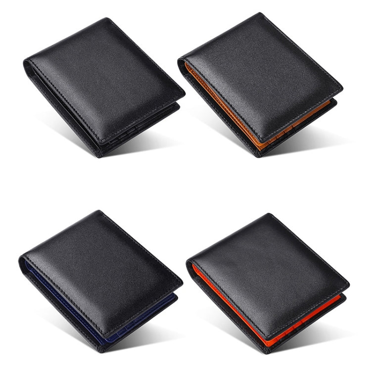 TP-215 Leather RFID Anti-theft Tri-fold Short Wallet(Black) - free shipping - PMC TechLife - Order now!