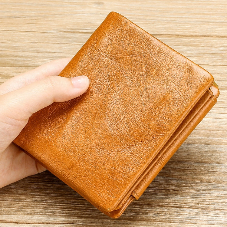 TP-191 RFID Multifunctional Tri-Fold Retro Men Genuine Leather Wallet(Black) - free shipping - PMC TechLife - Order now!