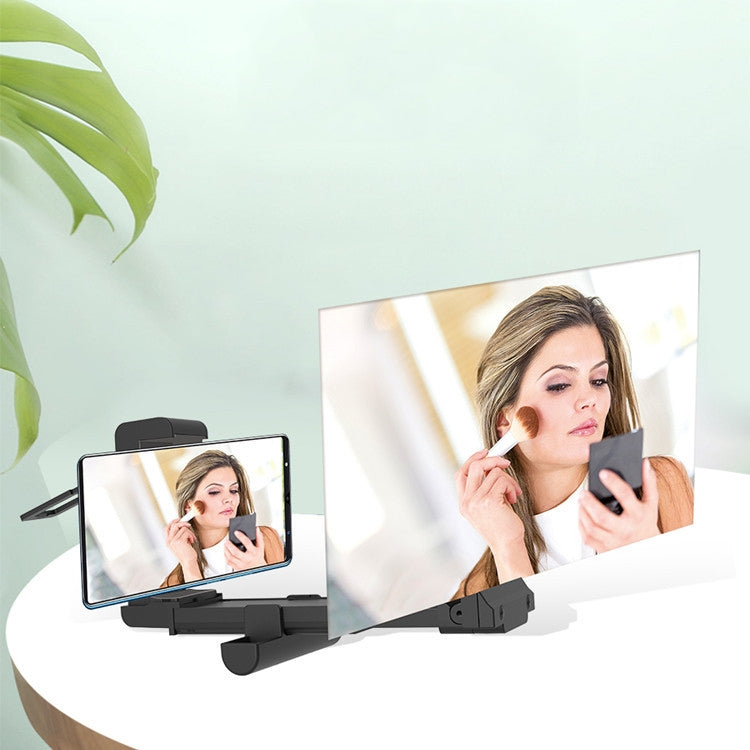 F22 Mobile Phone Screen Amplifier Desktop Lazy Folding Convenient Mobile Phone Stand(Black) - free shipping - PMC TechLife - Order now!