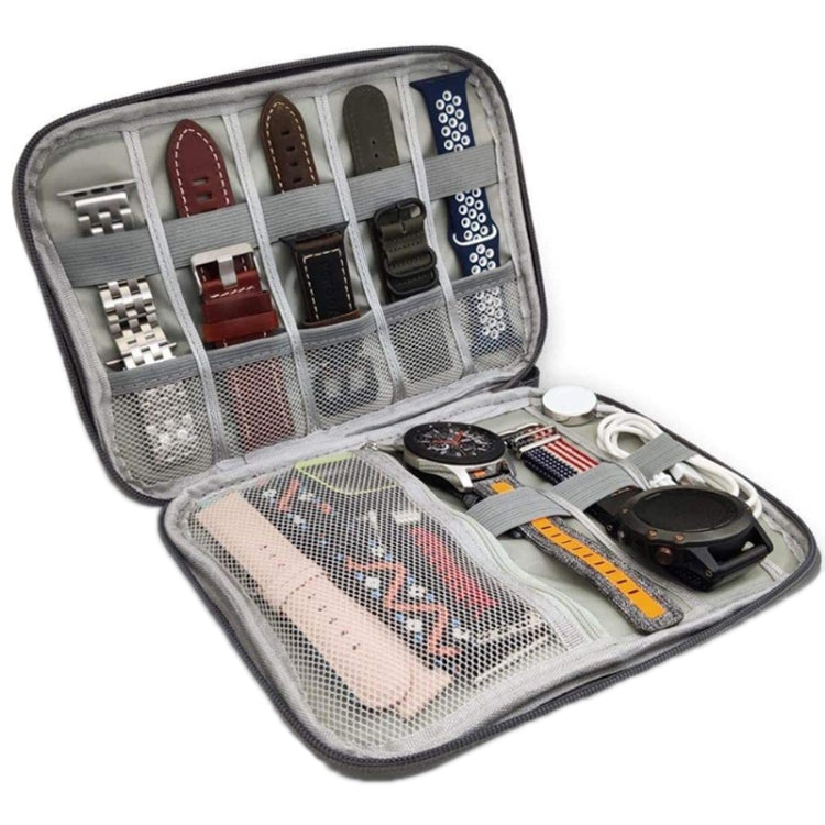 Travel Portable Strap Data Cable Storage Bag(Grey) - Others by PMC TechLife | Online Shopping South Africa | PMC TechLife | Buy Now Pay Later Mobicred