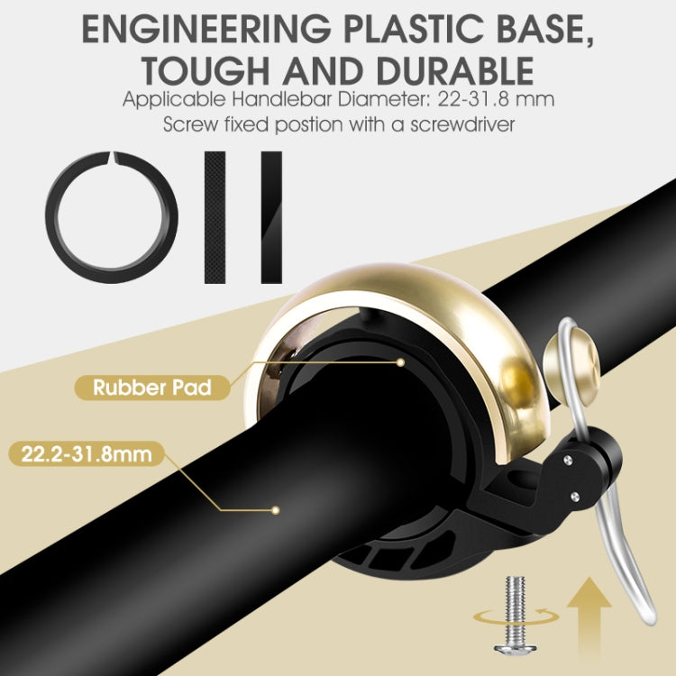 WEST BIKING Bicycle Retro Copper Bell Riding Crisp & Loud Bell(Gold) - free shipping - PMC TechLife - Order now!