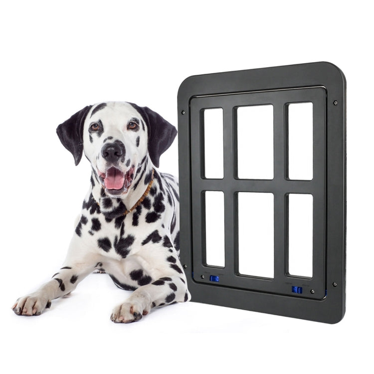 34cmx 44cm Pet Window Door Dog Cat Cave Anti-mosquito Pet Lattice Door(Black) - Pet Screen Doors by PMC TechLife | Online Shopping South Africa | PMC TechLife