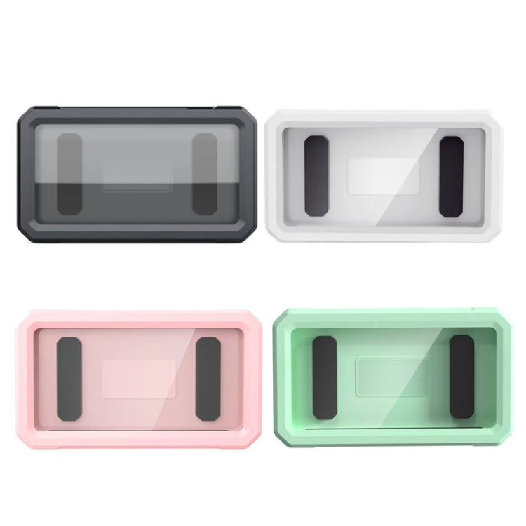 Retractable Rotating Bathroom Waterproof Mobile Phone Box Wall Mount Mobile Phone Holder(White) - Hand-Sticking Bracket by PMC TechLife | Online Shopping South Africa | PMC TechLife