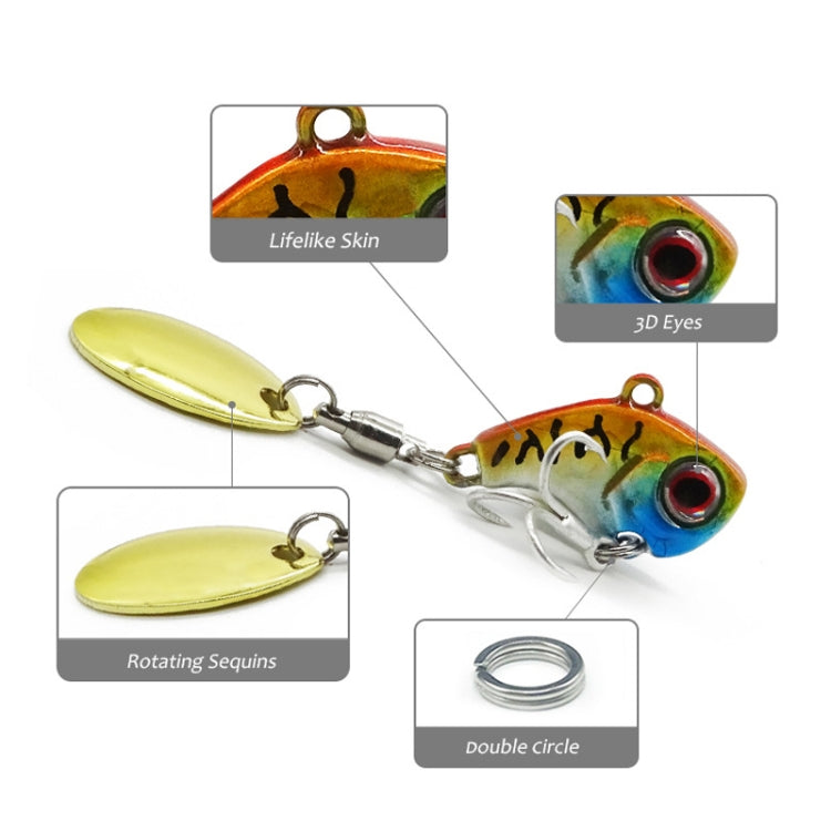 HENG JIA Distant Rotation Sequin VIB Fake Bait, Specification: 9g(6 Colors) - free shipping - PMC TechLife - Order now!