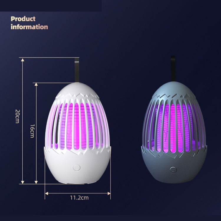 L01 Portable Electric Shock Mosquito Killer Lamp Home Outdoor Photocatalyst Fly Killer(Gray) - free shipping - PMC TechLife - Order now!