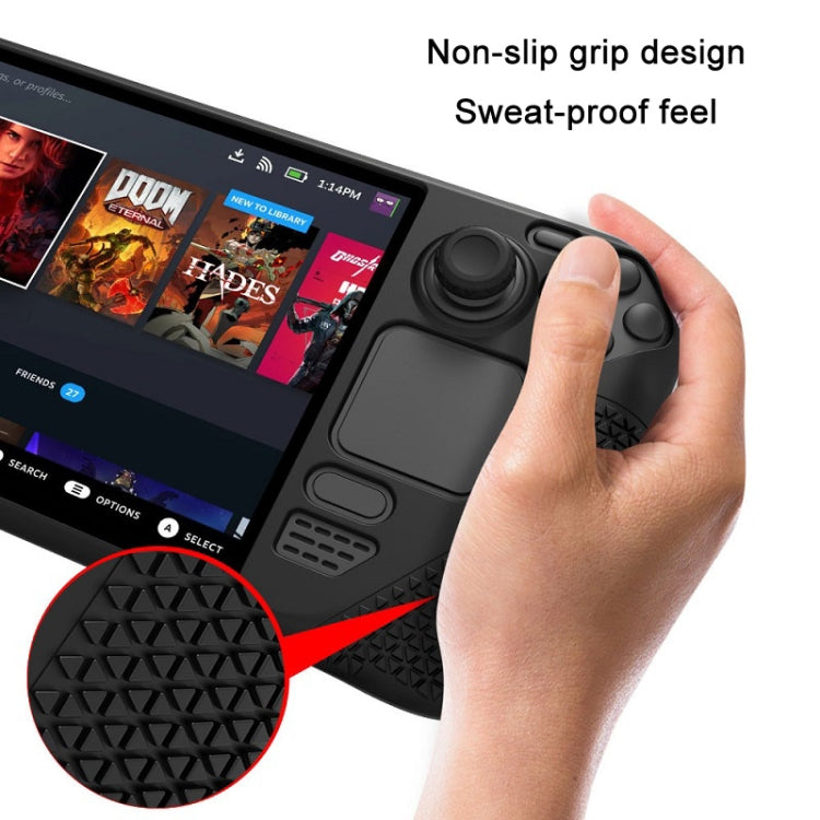 All-Inclusive Silicone Cover With Button Cap For Steam Deck(Black) - Accessories by PMC TechLife | Online Shopping South Africa | PMC TechLife