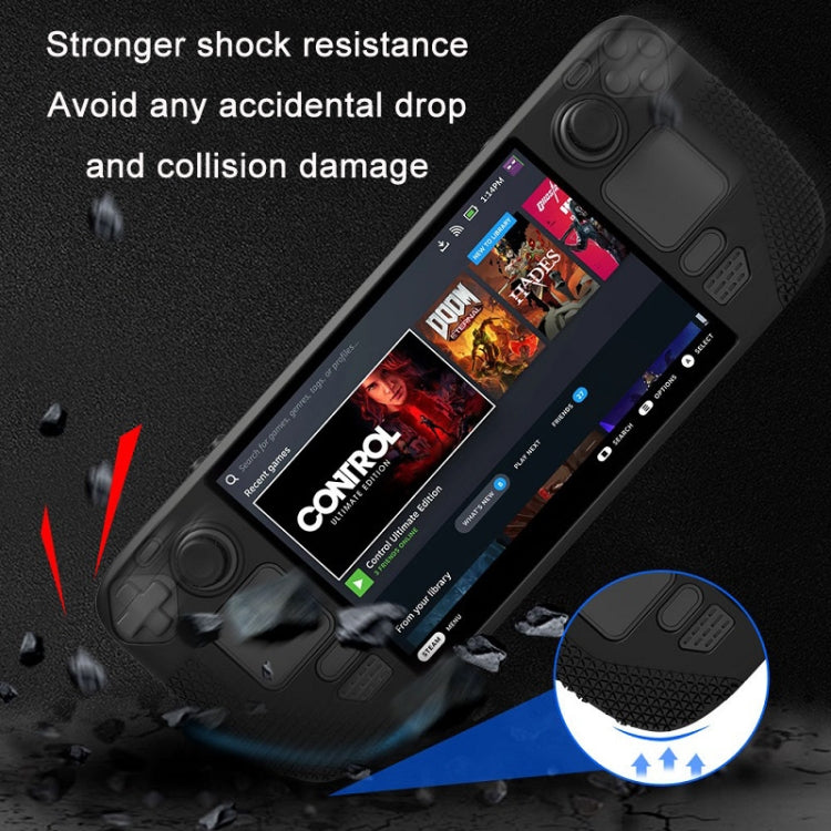 All-Inclusive Silicone Cover With Button Cap For Steam Deck(Blue) - Accessories by PMC TechLife | Online Shopping South Africa | PMC TechLife