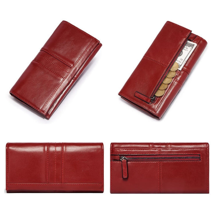 BP806 RFID Anti-Theft Brush Lady Wallet Multi-Card Clutch Bag(Black) - Antimagnetic RFID Package by PMC TechLife | Online Shopping South Africa | PMC TechLife | Buy Now Pay Later Mobicred