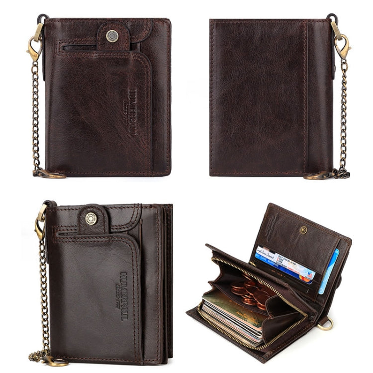 HUMERPAUL BP950 RFID Anti-Magnetic Men Wallet Large Capacity Multi-Card Solt Pocket(Khaki) - free shipping - PMC TechLife - Order now!