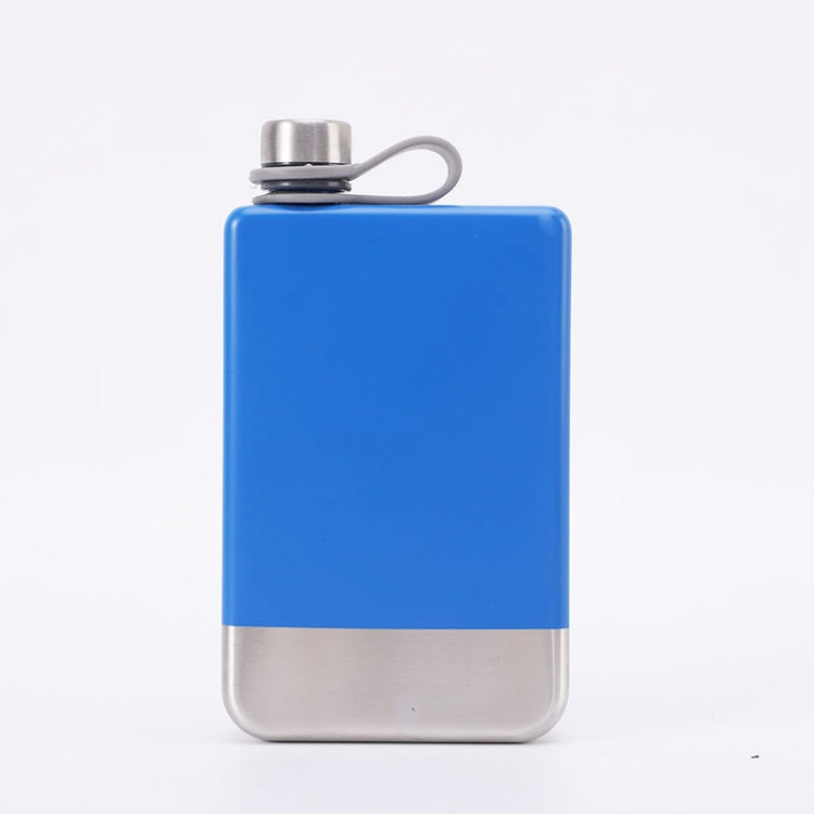 9oz Portable 304 Stainless Steel Flagon Whiskey Vodka Wine Pot Hip Flask(Blue) - Condiment Bottles & Hip Flasks by PMC TechLife | Online Shopping South Africa | PMC TechLife | Buy Now Pay Later Mobicred