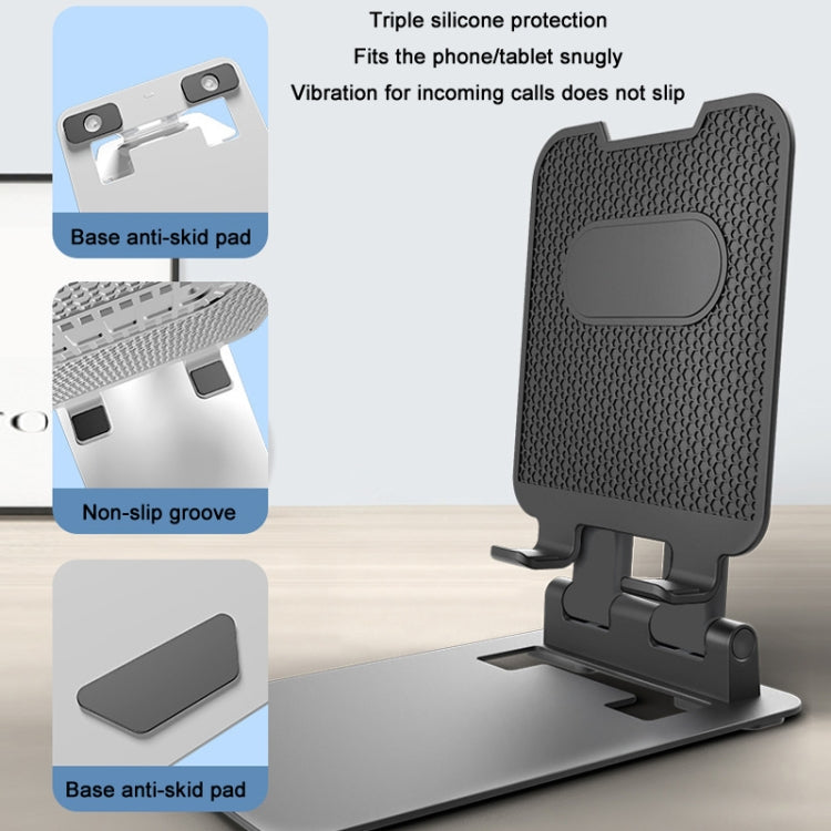 Tablet Mobile Phone Desktop Double Pole Lifting Folding Bracket, Color: White (Large) - Desktop Holder by PMC TechLife | Online Shopping South Africa | PMC TechLife