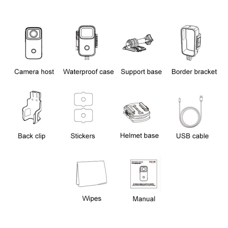 Thumb Action Camera 4K HD Anti-shake WiFi Camera(White) - Video Cameras by PMC TechLife | Online Shopping South Africa | PMC TechLife