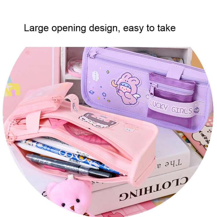 Cartoon Pencil Bag Large-capacity Primary School Stationery Bag With Handle, Color: Astronaut - free shipping - PMC TechLife - Order now!