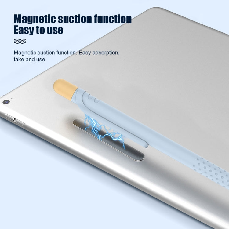 CY152 Magnetic Silicone Storage Colorblock Pen Holder For Apple Pencil 1(Light Blue) - Pencil Accessories by PMC TechLife | Online Shopping South Africa | PMC TechLife