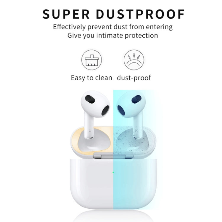 2 PCS Headphone Inner Cover Sticker Dustproof Protective Film For Airpods 3(Blue) - Protective Sticker by PMC TechLife | Online Shopping South Africa | PMC TechLife | Buy Now Pay Later Mobicred
