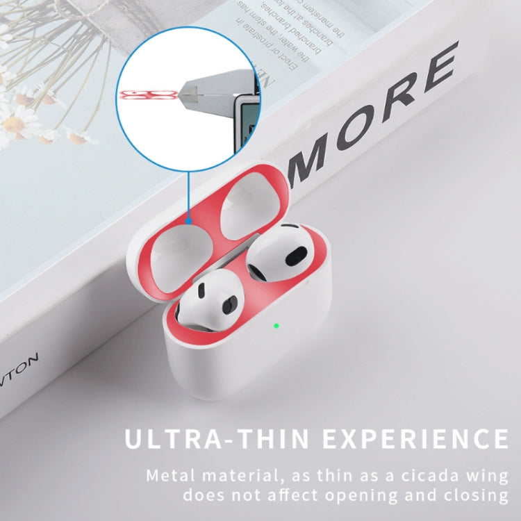 2 PCS Headphone Inner Cover Sticker Dustproof Protective Film For Airpods 3(Purple) - Protective Sticker by PMC TechLife | Online Shopping South Africa | PMC TechLife | Buy Now Pay Later Mobicred