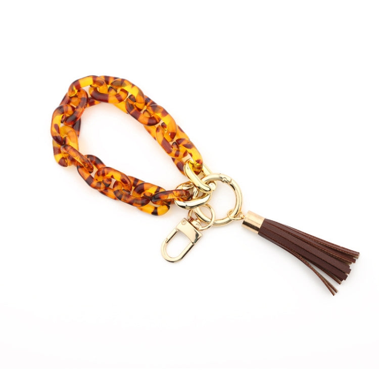 Keychain Ladies Acrylic Bracelet Jewelry(Brown) - Key Rings by PMC TechLife | Online Shopping South Africa | PMC TechLife | Buy Now Pay Later Mobicred
