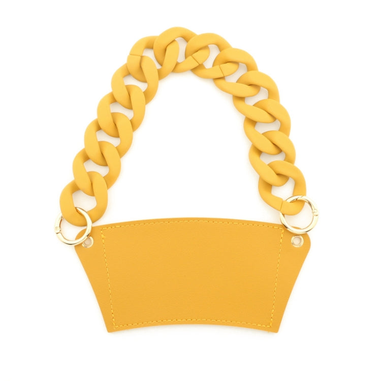 Phone Case Plastic Bracelet DIY Bag Carry Strap Cup Sleeve(Ginger Yellow) - free shipping - PMC TechLife - Order now!