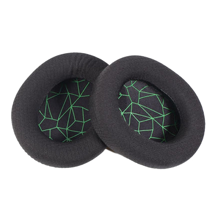 2 PCS Headset Sponge Earmuffs For SONY MDR-7506 / V6 / 900ST, Color: Black Green Net - Earmuff & Pad by PMC TechLife | Online Shopping South Africa | PMC TechLife