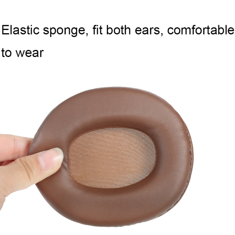2 PCS Headset Sponge Earmuffs For SONY MDR-7506 / V6 / 900ST, Color: Brown Lambskin - Earmuff & Pad by PMC TechLife | Online Shopping South Africa | PMC TechLife